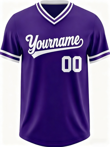 Camiseta de béisbol virgen para hombre, 100% poliéster, de alta calidad, al por mayor. Logotipos personalizados bordados - Product Image 6