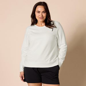 Sweat-shirts décontractés pour femmes, style tendance, anti-boulochage, séchage rapide, en coton blanc uni, en vente. - Product Image 3