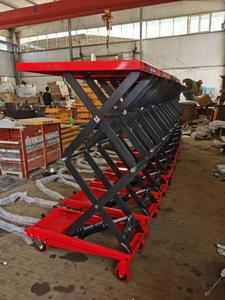 Petite plate-forme hydraulique de table élévatrice de ciseaux de manivelle 200kg 300kg chariot manuel de chariot de camion - Product Image 2