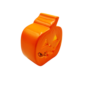 Lanterne citrouille en céramique émaillée à LED pour Noël, support de bougie chauffe-plat, décoration Jack O'Lantern pour centre de table de fête à la maison - Product Image 2