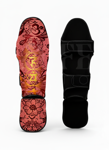 Protections de tibia pour boxe, arts martiaux, entraînement MMA, Muay Thai, Kickboxing, avec design imprimé sur toute la surface, logo personnalisé, design protecteur - Product Image 6
