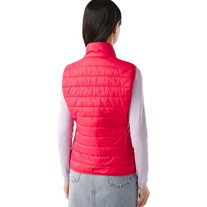 Chaqueta sin mangas de punto acolchada para mujer, personalizada OEM 2026, de moda, con logo personalizado, lisa, de peso pesado, 100% poliéster, ¡la más vendida! - Product Image 6