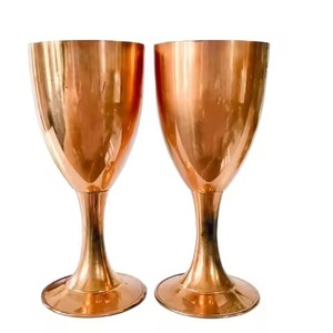 Gobelet à vin en métal couleur or, en acier inoxydable, réutilisable, verre à vin de qualité supérieure pour bar, fête, restaurant - Product Image 2