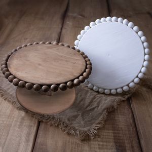 Eco Friendly wooden Cake <b>Stand</b> With Morden Beads Handwork For Wedding Restraint Serving Use Wholesale For retails - Product Image 1