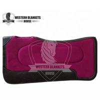 Tapis de selle en coton de style western original, rembourré en laine, style dressage, doublure en polycoton, couleur et logo personnalisables pour l'équitation