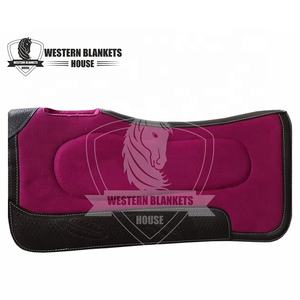 Original Western Shaped Sheep Skin <b>Leather</b> Saddle Work Pad Wool-Filled Dressage Style with Polycotton Lining for Horse Riding - Product Image 4