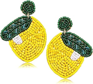 Pendientes de Perlas de Kiwi de Calidad de Exportación, Perfectos para Vacaciones de Verano y Colecciones de Boutique, Ideales para la Moda de Playa y Resorts - Product Image 5