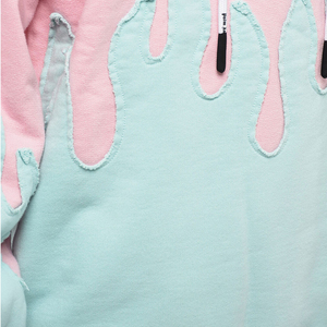เสื้อฮู้ดดี้สไตล์ขาดๆ แบบลำลอง ผ้าฝ้ายผสม บุขนด้านใน อุ่นสบาย ดีไซน์ขาดๆ แบบดิสเทรส - Product Image 5