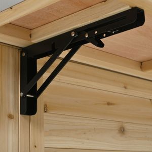 Isla de Cocina de Madera de Abeto para Exteriores con Encimera de Acero Inoxidable, Amplio Espacio de Almacenamiento, Toallero y Estantes para Especias y Botellas - Product Image 6