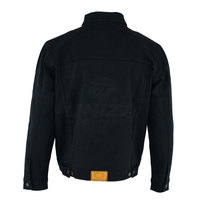 Veste en jean tendance pour homme, hiver, avec garniture en fourrure de renard sur le devant, personnalisable, 100% coton, qualité supérieure, look streetwear élégant, respirant