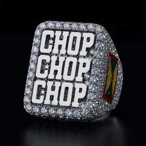 Anillo de Hombre Personalizado en Plata de Ley 925 de Dos Tonos, Estilo Hiphop, con Diamantes de Moissanita, Regalo - Product Image 1