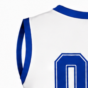 Manufacturer Royal <b>Blue</b> Cheerleading Uniform <b>Top</b> Sleeveless V Neck Team Dance Training Competition Athletic Sportswear Wear - Product Image 3