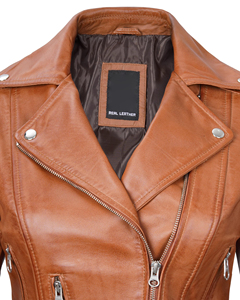 Chaquetas de cuero de moda para mujer, cómodas para uso diario, chaquetas de cuero para mujer de corte ajustado, diseño moderno, chaquetas de cuero para mujer. - Product Image 5