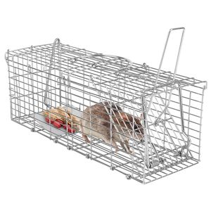 Trappola Pieghevole per Topi in Ferro Zincato, Gabbia Staccabile a L, Trappola Umana per Catturare Roditori Vivi con Esca, per Serpenti e Roditori - Product Image 4