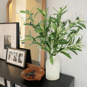 Plantas Artificiales Elegantes para Decoración de Interiores de Oficina, Plantas de Olivo Artificiales con Frutos en Macetas - Product Image 1