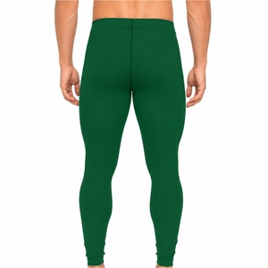 Leggings de compression pour hommes – Tissu extensible de qualité supérieure, ajustement performant, confort actif, prêt pour l'entraînement, matière douce, mouvement flexible, athlétique - Product Image 2