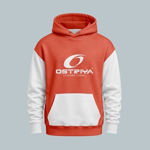 Sweat-shirts à capuche légers et respirants pour hommes, 100% coton, avec poche avant, service OEM, méthode d'impression numérique - Product Image 1