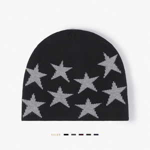 <b>Winter</b> Warm Knitted Cuffed Skull Cap Comfortable Stretchy Beanie <b>Hat</b> For <b>Men</b> Kids Hunter Style With Letter Pattern Wholesale Cap - Product Image 4