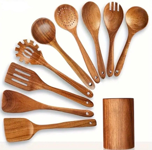 Juego de Cubiertos de Madera Clásicos de Primera Calidad ArtisanVibe, Cubertería Vintage (Cucharas y Tenedores) para Servir Comida en Eventos Retro, Bodas - Product Image 6