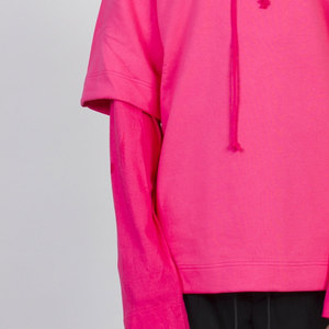 Wholesale <b>Cheap</b> Price Best Quality Double Sleeves Hoodie Women Streetwear 100% Cotton High Demanded Casual Wear - Product Image 5