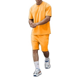 Pantalones cortos y camisetas informales de verano personalizados para hombre, pantalones cortos de malla estampados, conjunto de pantalones cortos de dos piezas a la moda para hombre - Product Image 1