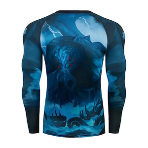 OEM Wholesale Customized Factory Hot Sale Compression Shirt Men Custom Sublimation Rash Guards With Wholesale Affordable Price - Product Image 2