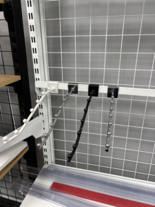 Premium Stainless Steel Display <b>Hooks</b> 300mm Chrome Plated Industrial Wall Mount with 6mm Wire Diameter Durable Design OneTech - Product Image 1