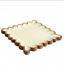 Nueva bandeja de madera multiusos para chocolates, adecuada para chocolates, nueces, postres y como decoración para la mesa central. - Product Image 1