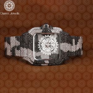 Charm Jewells – montre de luxe pour hommes, boîtier en acier inoxydable, cadran analogique en verre, mouvement mécanique de 40mm, résistant à l'eau, 10 bars - Product Image 1
