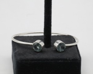 Zircon <b>Cuff</b> Bangles with German <b>Silver</b>, Adjustable Open <b>Cuff</b> <b>Bracelet</b>, Sparkling Zircon Stone Bangle Jewelry for Women - Product Image 1