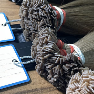 Extensions de cheveux à pointe plate en gros, cheveux humains Remy, liaison à la kératine, utilisation professionnelle en salon, prix direct d'usine, pointes plates - Product Image 1