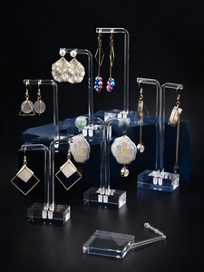 Meilleures ventes : Présentoir à bijoux en acrylique transparent pour boucles d'oreilles, options multi-matériaux, portable et personnalisable pour vitrine de magasin de détail - Product Image 3