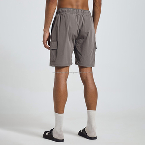 Nardon Apparel Men's Polyester High Street <b>Cargo</b> <b>Shorts</b> Elastic Waist Closure Custom <b>Lightweight</b> Outdoor Anti-UV Quick Dry - Product Image 2