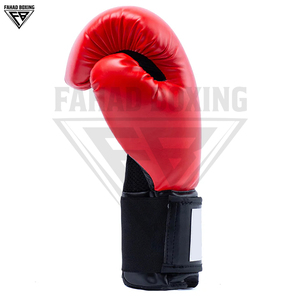 Guantes de Boxeo Rojos Duraderos, Novedad en Guantes de Combate Muay Thai, con Absorción de Impactos y Soporte para Muñeca, Material PU, Venta al Por Mayor - Product Image 2