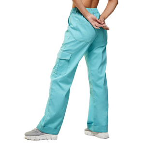 Fabricante de Jeans de Mezclilla Personalizados para Mujer, Venta al por Mayor, Cintura Alta, Pierna Ancha, Corte Holgado, Estilo Casual, Moda Urbana - Product Image 5