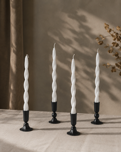 Luxury Black Aluminum Modern Handmade Eco-Friendly Candlestick Holder Durable Premium Quality Home Wedding <b>Decor</b> <b>Table</b> - Product Image 6