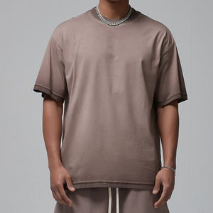 เสื้อยืดคอตตอน 100% ทรงโอเวอร์ไซส์ สไตล์สตรีทแวร์ ล้างสีแบบแอซิดวอช  โลโก้สั่งทำได้  แฟชั่นใหม่  เสื้อเปล่าสำหรับสกรีน  ขายส่งสำหรับผู้ชาย - Product Image 3