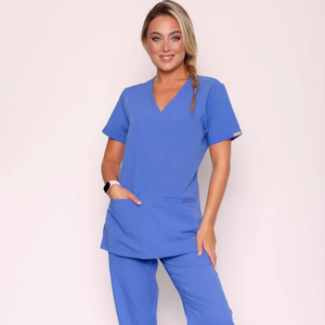 Conjunto de Uniformes Médicos Antibacterianos con Iones de Plata, Resistentes a Líquidos, Ecológicos y Transpirables, Uniformes de Enfermería OEM Personalizados al por Mayor, Bangladesh - Product Image 1