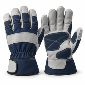 Gants de travail quotidiens en cuir véritable, conçus pour une manipulation confortable, avec un matériau robuste, une coupe flexible et une construction durable - Product Image 1