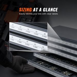 Cassettiera in Acciaio a Cinque Cassetti # 1 # Organizzatore per 60 Punte da Trapano, Pratico Armadietto a Cinque Cassetti - Product Image 1