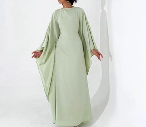 Gorgeous Dubai <b>Kaftan</b> for Women Traditional Islamic Breathable Floor Length Long Sleeve Wedding Dress - Product Image 1
