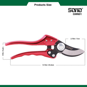 Tijeras de Podar SONO GW601 Industriales, Profesionales, de Alta Calidad, para Jardín, con Cuchilla de Repuesto, para Diestros, con Recubrimiento de PTFE - Product Image 4