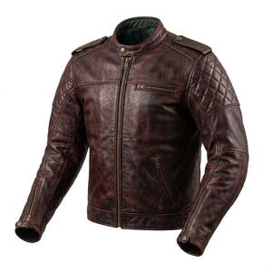 Veste vintage Cafe Racer pour hommes, vestes pour hommes, veste en cuir de moto usée, veste rétro de motard, tendance USA Europe - Product Image 5