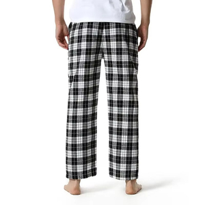 Custom Flannel Lounge Pattern Check Pants Classic Plaid Sleepwear Pants Relaxed Casual Jogger Trouser <b>for</b> <b>Men</b> - Product Image 5