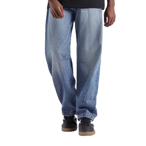 Jean en denim ample et délavé de style vintage pour homme, coupe large, qualité supérieure, style hip-hop tendance - Product Image 5