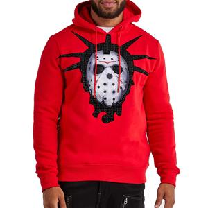 Sweat-shirts tendance pour hommes avec strass, nouveau design d'hiver, logo personnalisé, tissu polaire, haute qualité, service OEM - Product Image 1