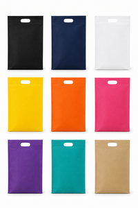 Custom Logo D-Cut Non Woven Shopping <b>Bag</b> with Shoulder Strap, <b>Medium</b> <b>Size</b> Reusable Eco Friendly Grocery Carry <b>Bag</b> - Product Image 3
