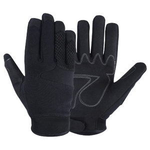 Gants de travail mécaniques en cuir synthétique renforcé Amara, certifiés CE, avec manchette réglable, anti-coupure, robustes, de sécurité - Product Image 1