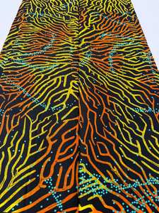 Tissu en coton imprimé africain de haute qualité du Botswana, style sergé Dutch Wax, pour chemises féminines et vêtements de mode pour filles - Product Image 2