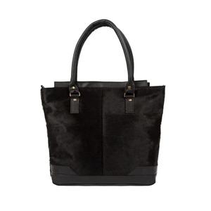 Sac fourre-tout en cuir véritable de vachette à poils, fermeture éclair, prêt à la vente, logo personnalisé, fournisseur direct, grande capacité LHTB-0126 - Product Image 1